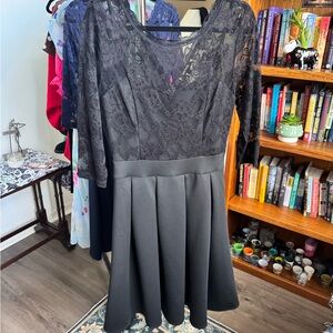Miusol Black Lace Dress